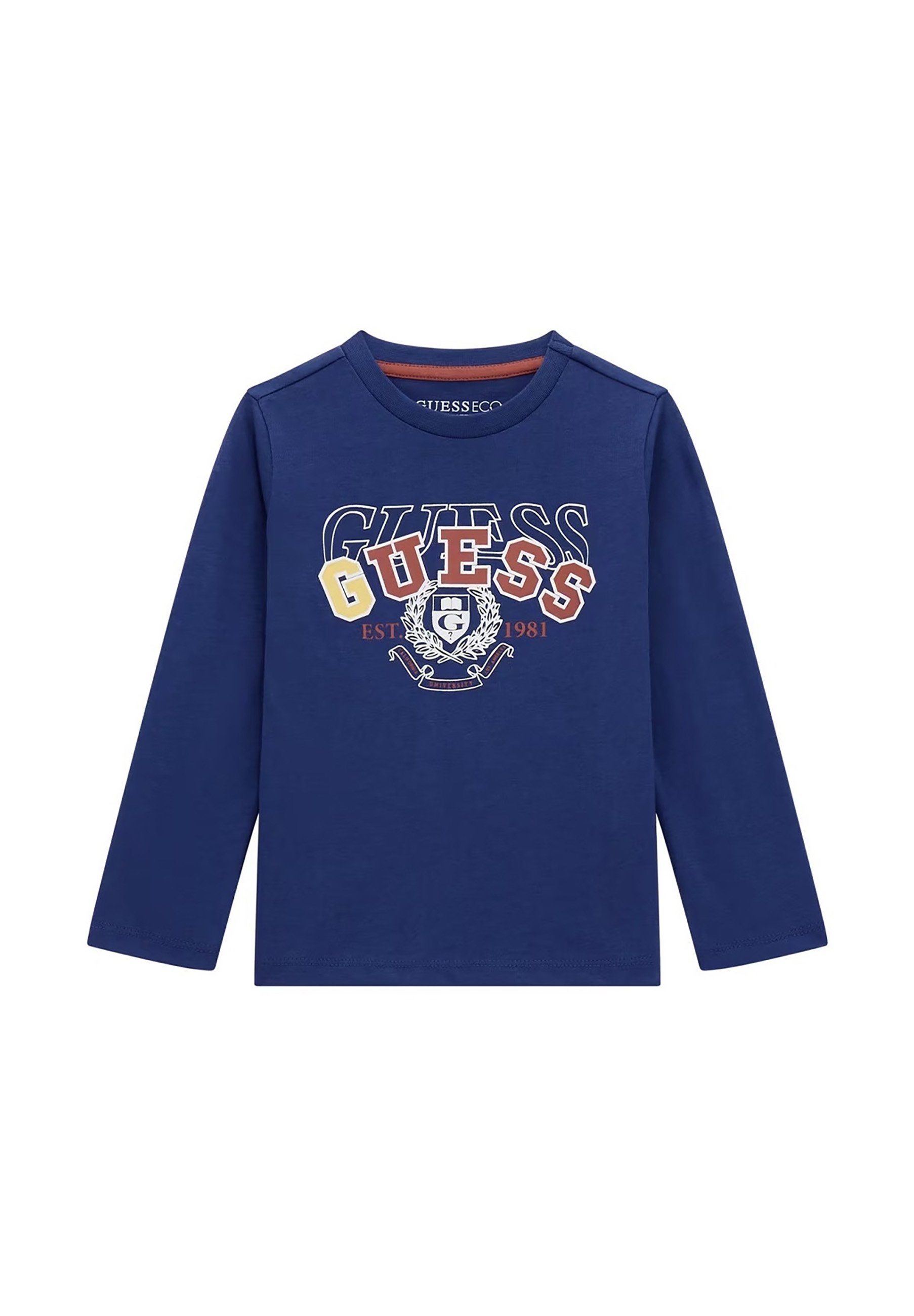 Guess Maglietta a manica lunga blu