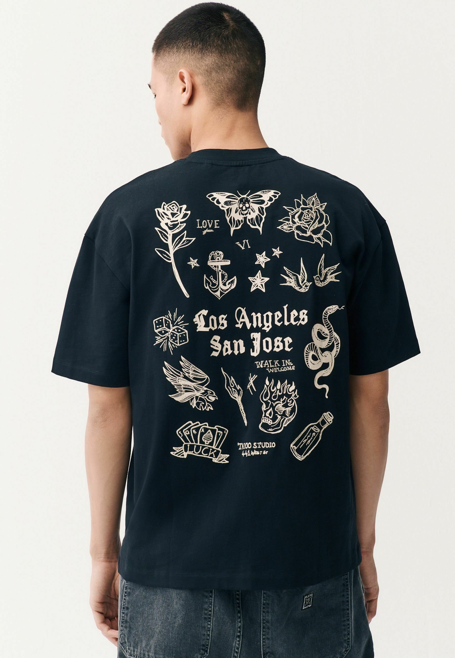 Next Print T-shirt black tattoo/black Zalando - Main Image