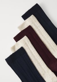 Anna Field 5 PACK - Socken - dark bordeux/dark blue/white