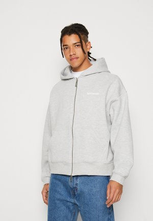 EAZ HOODED ZIP JACKET UNISEX - Zip-up sweatshirt - grey melange