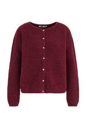 WE Fashion, Strickjacke - vintage red