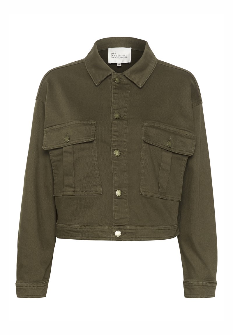 My Essential Wardrobe Lichte jas olijfgroen My Essential Wardrobe Lichte jas olijfgroen