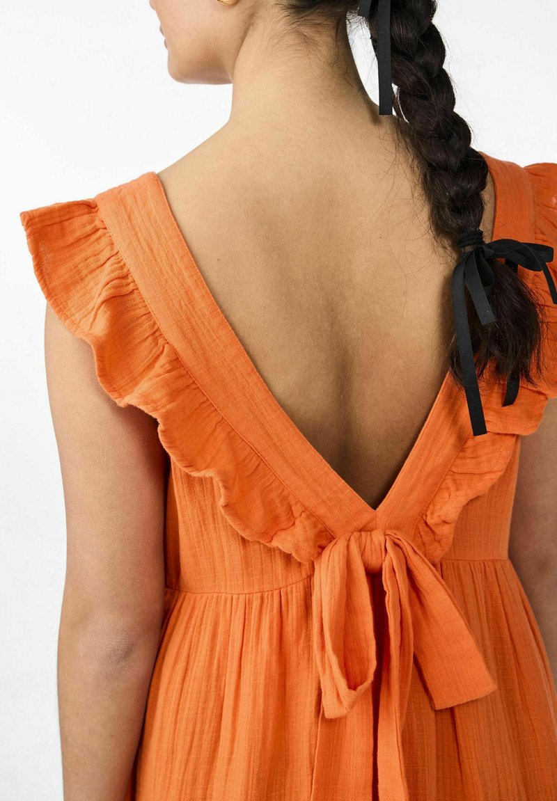 open lace back dress Yas  Yasfarron 2/4 Midi Dress  campaign-outlet  Multi / Floral / Purple  / Orange