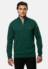 U.S. Polo Assn. BRISON HALF ZIP - D�žemperis - rain forest