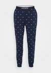 LOUNGEWEAR PYJAMA PANTS - Pyjama bottoms - bleu marine/blanc