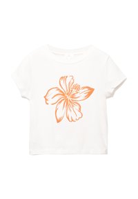 HIBISCUS FLOWER GRAPHIC - T-shirt print - white