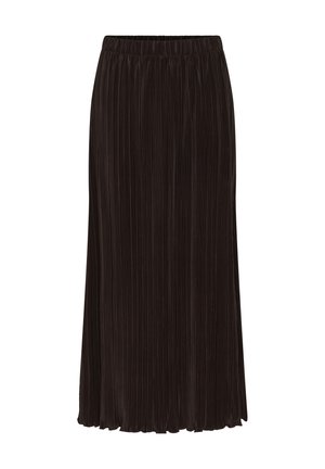 Kaffe, KAINES PLISSÉ SKIRT - Jupe plissée - coffee bean