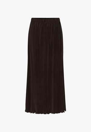 Kaffe, KAINES PLISSÉ SKIRT - Jupe plissée - coffee bean