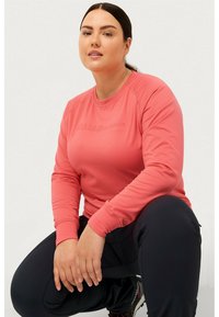 Áhkká FUNKTION LOGO CREWNECK TECH - Sweatshirt - rosa