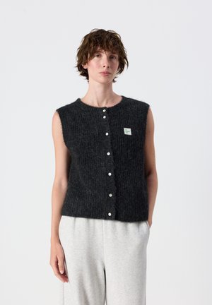 American Vintage, EAST - Cardigan - anthracite chine