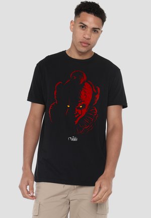 Cotton Soul, WELCOME TO DERRY PENNYWISE FACE - T-Shirt print - black
