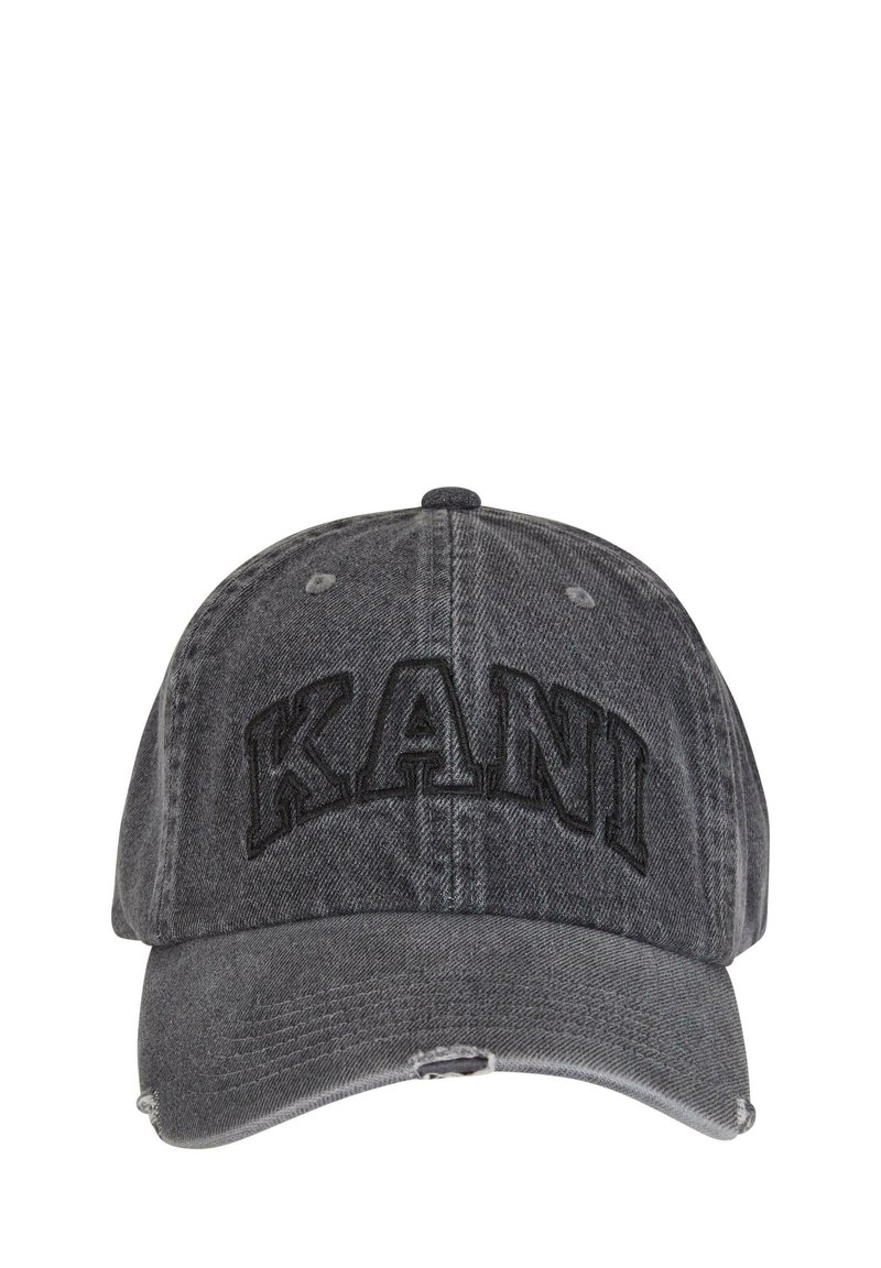 Karl Kani SERIF DISTRESS BASEBALL - Kšiltovka - grey/šedá - Zalando.cz