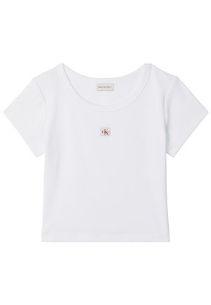 Calvin Klein Jeans, LABEL TEE - Lihtne T-särk - brilliant white