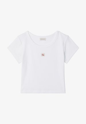 Calvin Klein Jeans, LABEL TEE - Lihtne T-särk - brilliant white