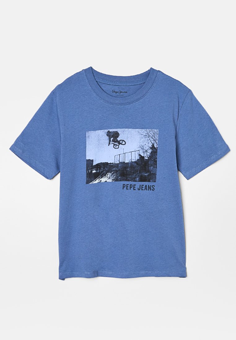 Pepe Jeans T-shirt print blauw Pepe Jeans T-shirt print blauw