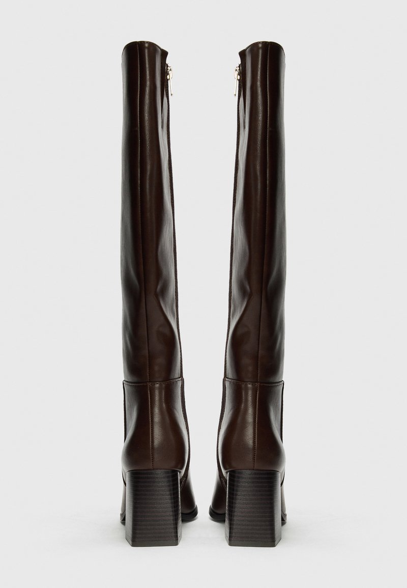 Bottines Femme Talon 8cm Simili Cuir Marron - Pointure 37, Occasion, Style Vintage