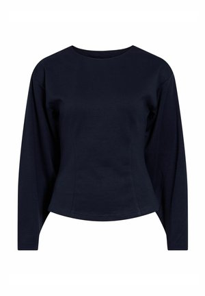 VILA, LONG SLEEVED TOP VIOLINE ROUND NECK - T-shirt à manches longues - navy blazer