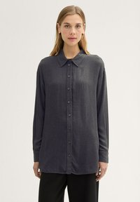 TOM TAILOR DENIM Gombos blúz - shale grey melange