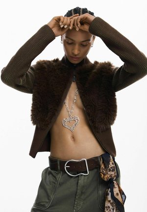 ZIPPER - Gilet - brown