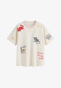 Non selezionato, cream embroidered
