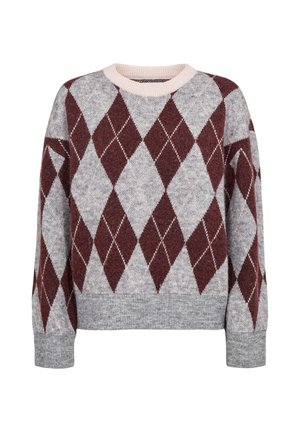 Nümph, NUTIKLA PULLOVER - Trui - medium grey mel