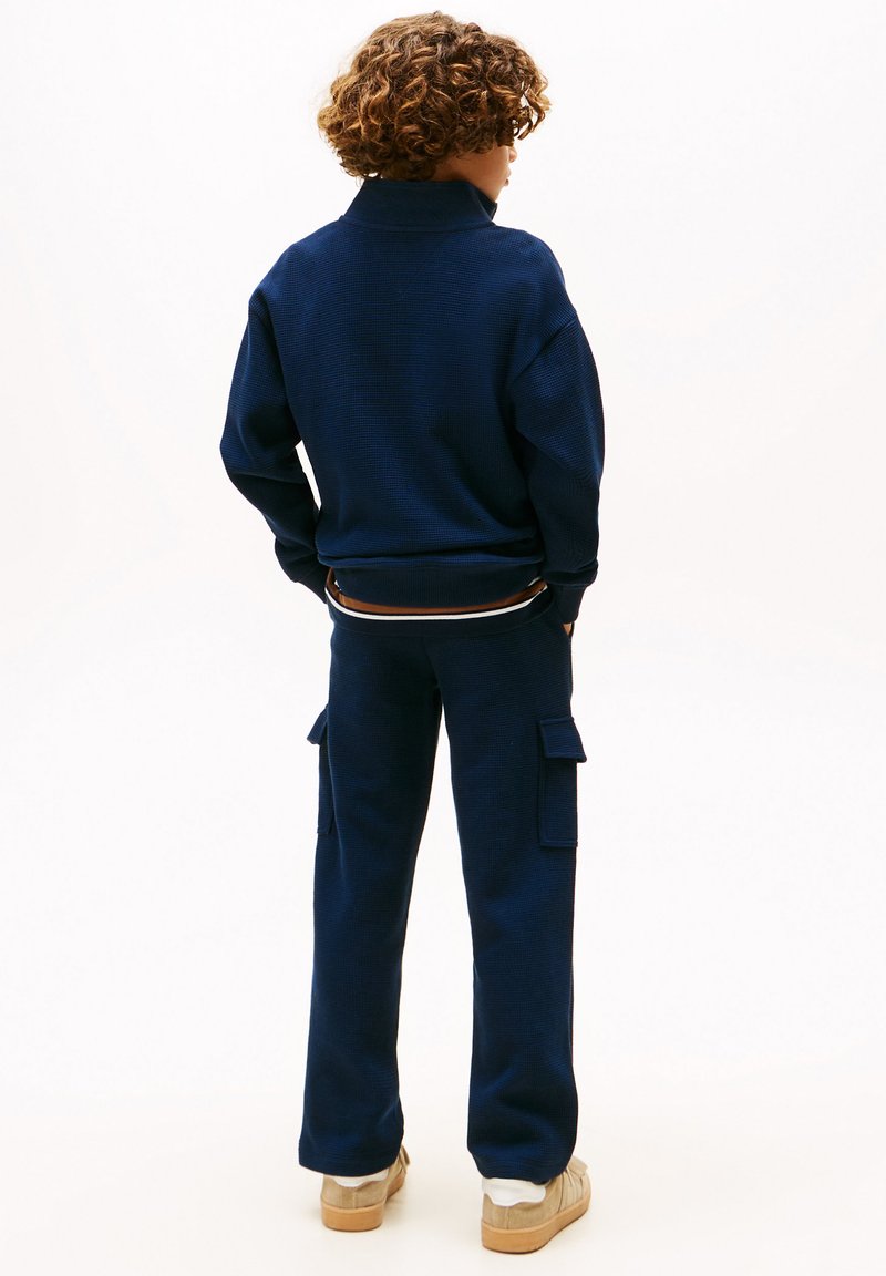 Tommy Hilfiger TEXTURE HALF ZIP Sweatshirt dark night navy