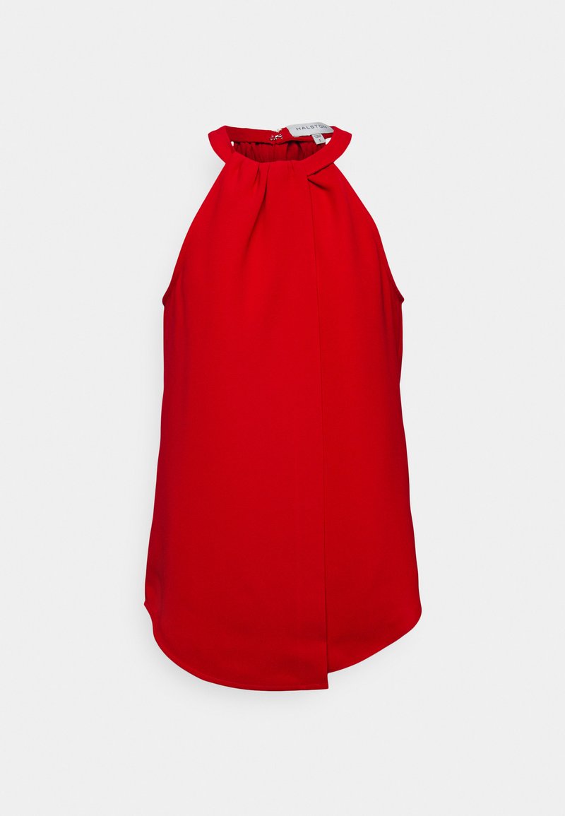 Halston Blouse rood Halston Blouse rood