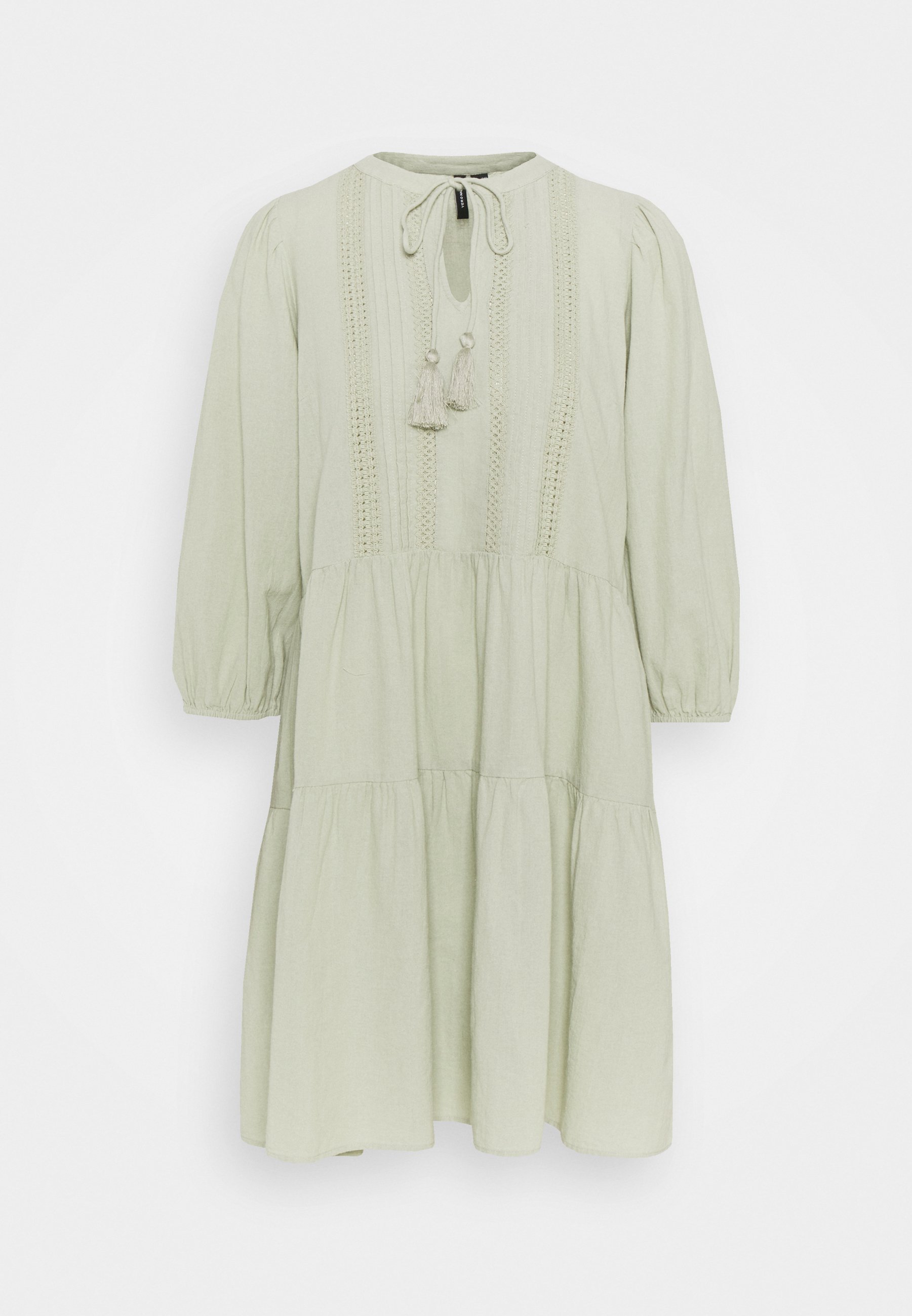 Green casual dress