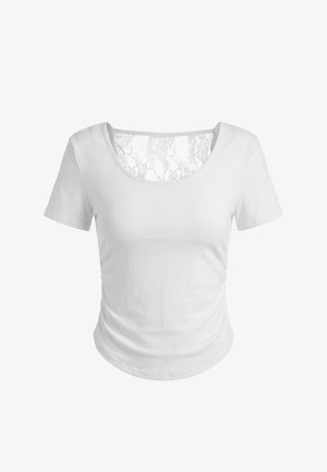 faina, T-shirt con stampa - white