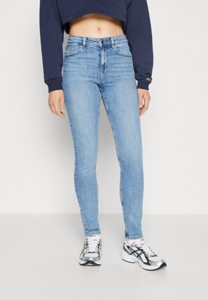 Gina Tricot MID WAIST  - Kitsa lõikega teksad - blue