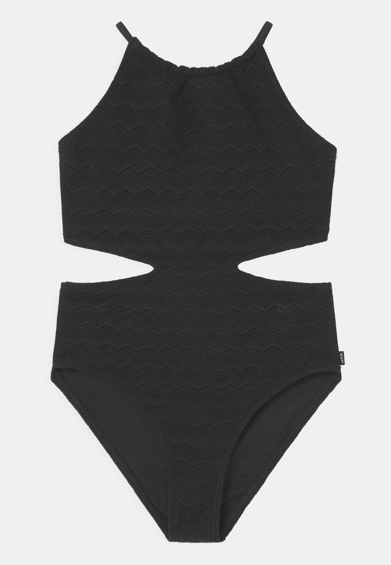 Abercrombie & Fitch HIGH NECK CUTOUT Swimsuit black Zalando.co.uk