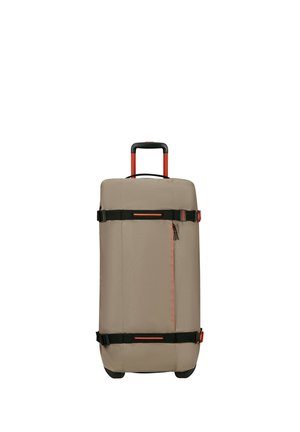 URBAN TRACK DUFFLE COATED - Wheeled suitcase - beige/orange