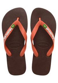 Havaianas HAVAIANAS FLIP FLOP BRASIL LOGO - Tongs - dark brown ceramic ...