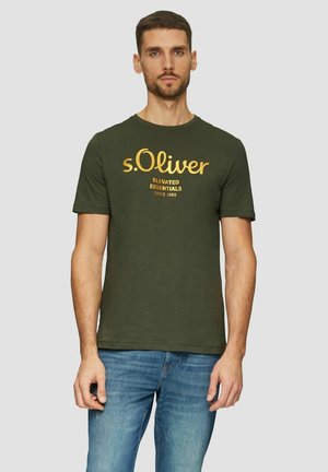 Print T-shirt - olive