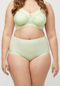 Ulla Popken 2ER-PACK NADELSTREIFEN HÖHER GESCHNITTEN - Slip - light green