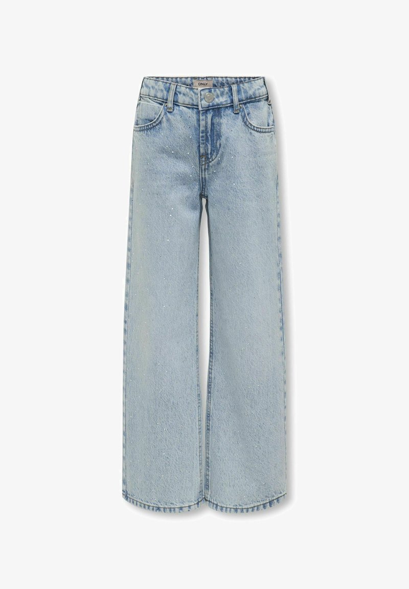 ONLY GIRLS MIT WEITEM BEIN KOGCOBAIN GESCHNITTEN - Vaqueros rectos - light blue denim