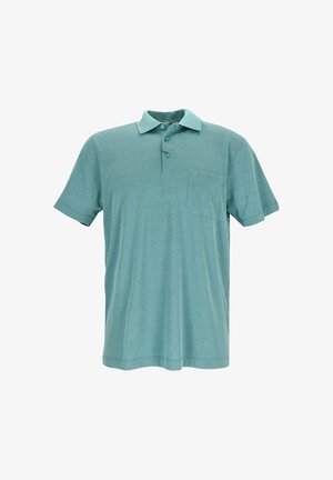 Ragman, SOFTKNIT-POLOSHIRT JACQUARD - Poloshirt - smaragd