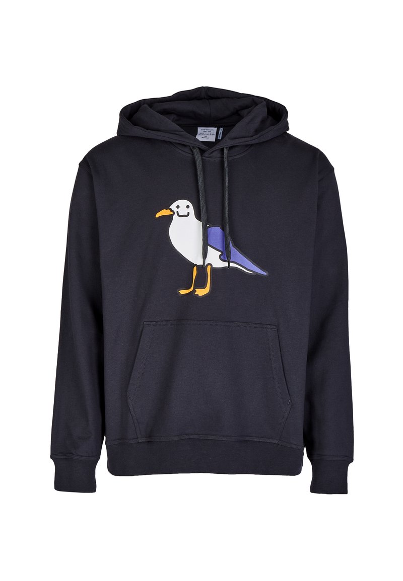 Cleptomanicx SMILE GULL - Kapuzenpullover - blue graphite 