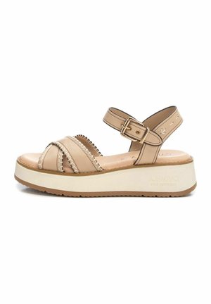Sandalias de cuña - beige