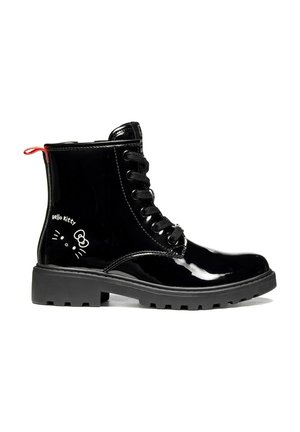 Geox, J CASEY GIRL - Stivaletti stringati - black