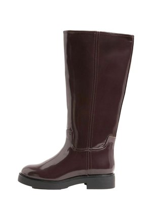WIDE FIT - CASUAL  RIDING - Platform boots - burgundy red