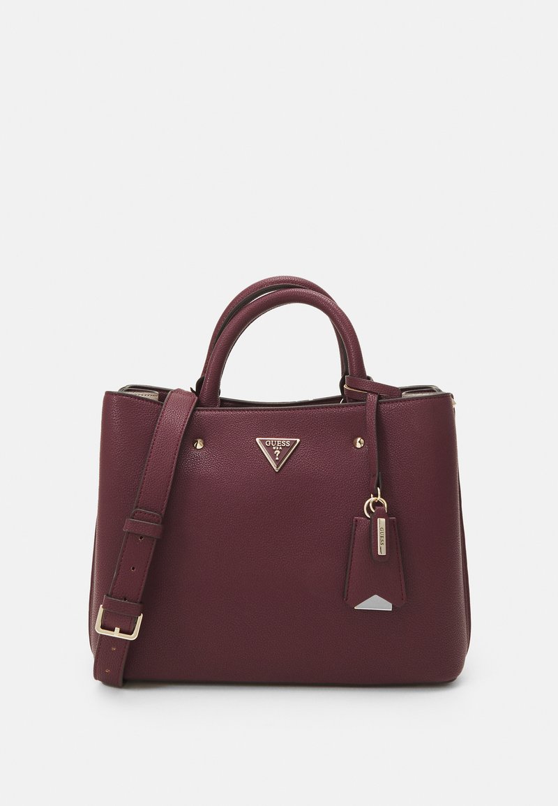 Guess MERIDIAN GIRLFRIEND SATCHEL - Sac à main - burgundy/rouge foncé Guess MERIDIAN GIRLFRIEND SATCHEL - Sac à main - burgundy/rouge foncé