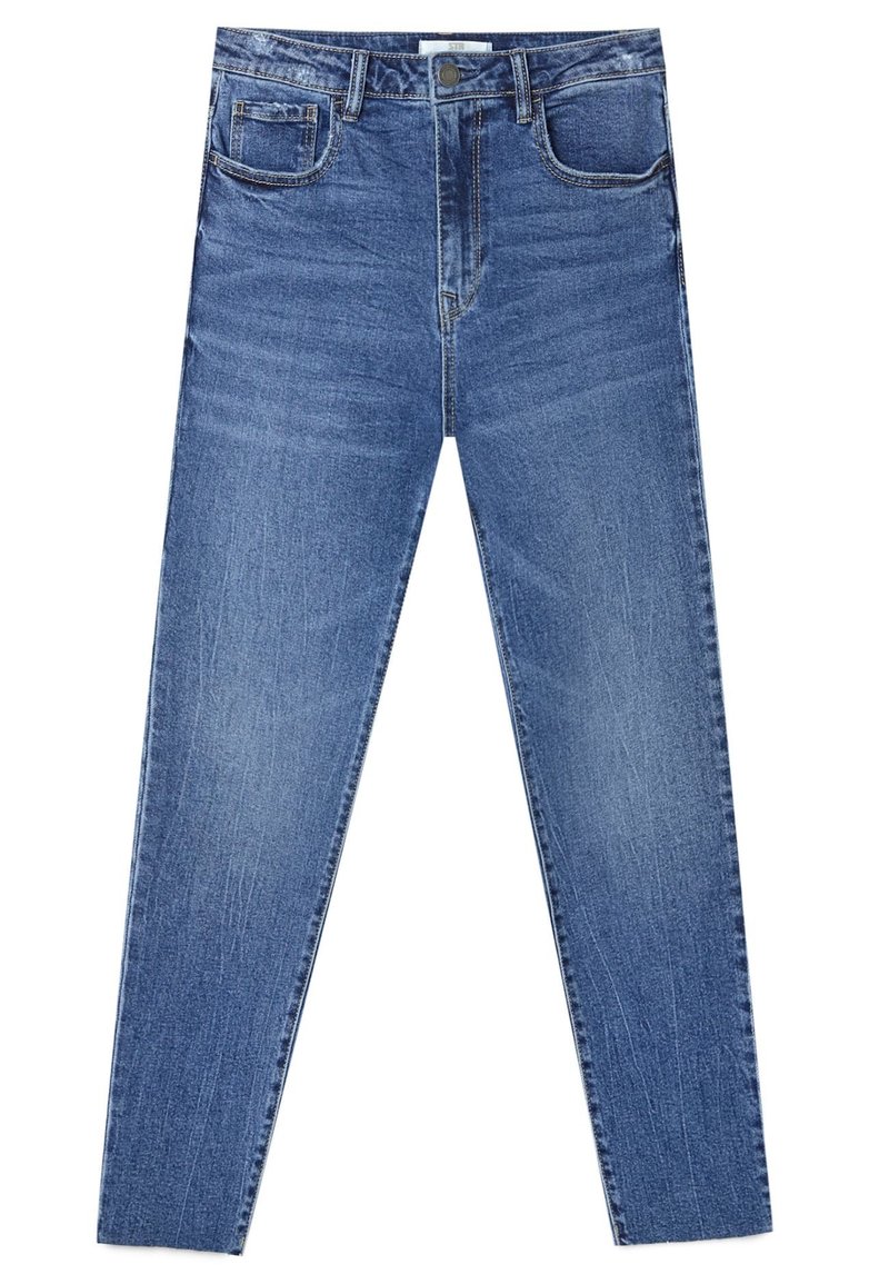 Stradivarius Slim fit jeans blauw Stradivarius Slim fit jeans blauw