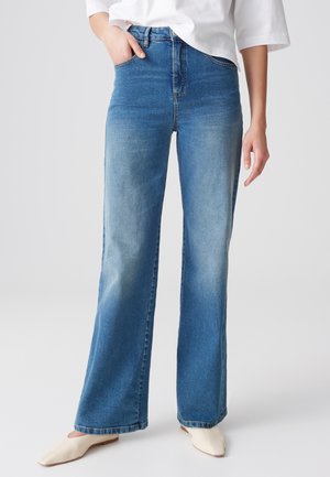 OPUS HIGH RISE STRETCH - Wide Leg - daily blue