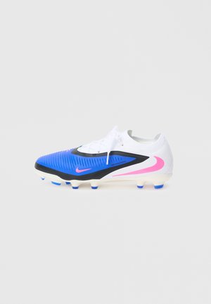 JR PHANTOM 6 LOW PRO FG/MG UNISEX - Fotballsko for gress - racer blue/pink blast/white