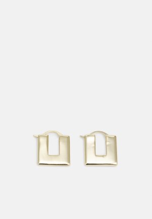 VIEW SQUARE RING EAR - Earrings - gold-coloured