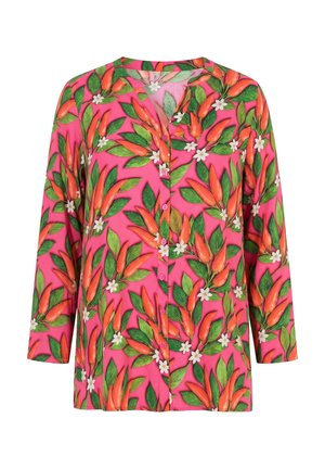 Angel of Style, BLOUSE, A-LINE, FLORAL CHILLI PATTERN - Bluse - hibiscus pink