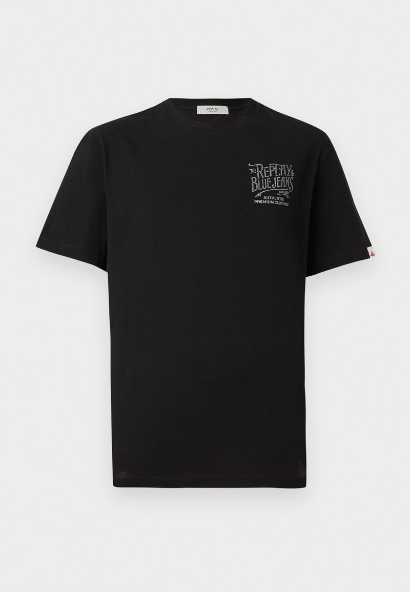 Replay T-shirt print zwart Replay T-shirt print zwart