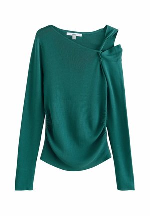 REGULAR FIT - SOFT TOUCH RICH TWIST SHOULDER LONG SLEEVE - Strickpullover - teal blue