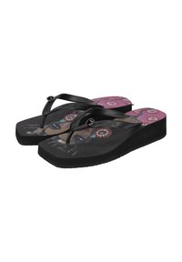 Uzurii BEACH PRINTED CLAUDIA - Tongs - black